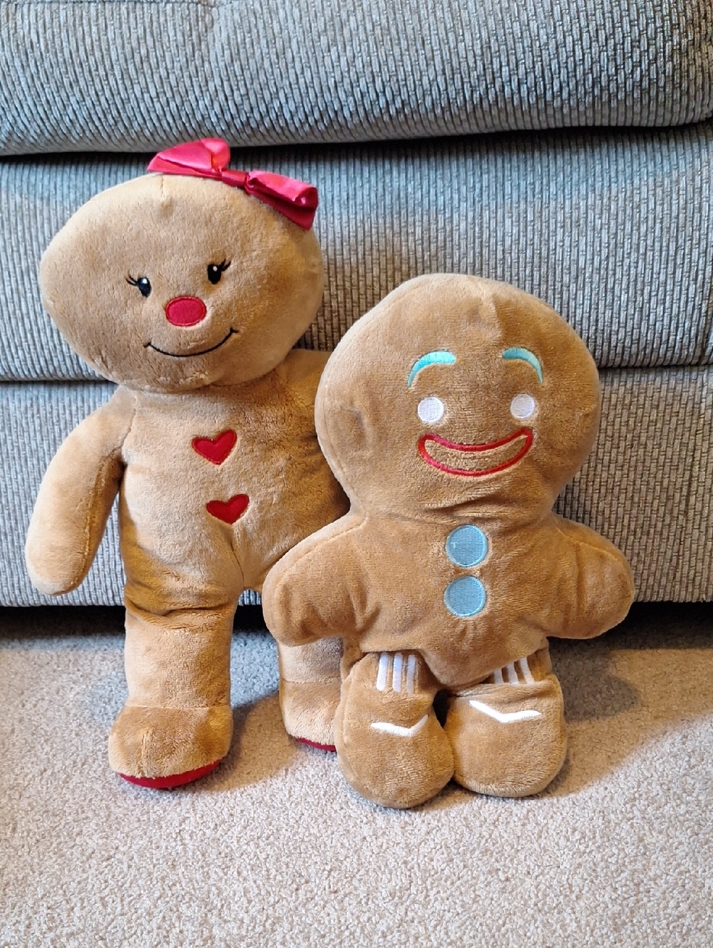 Gingerbread Couple Stuffed Plushies